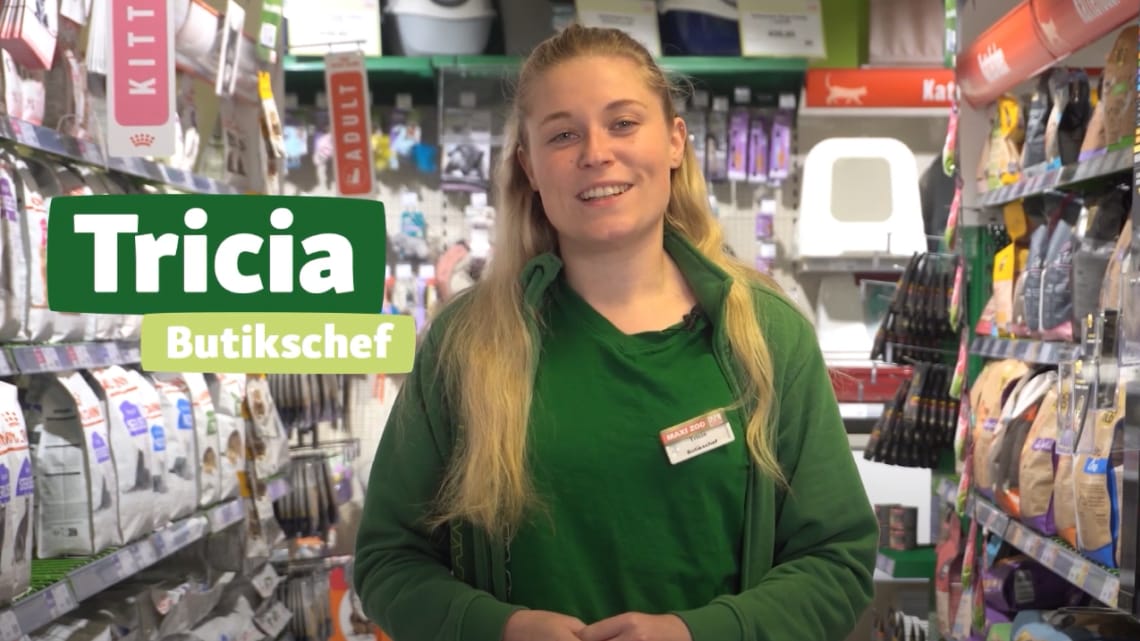 Tricia butikschef i Maxi Zoo